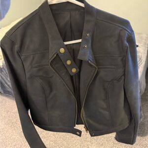 Women's Black Moto Jacket
